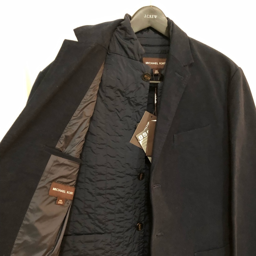 Two in one navy blue Micheal kors sport jacket